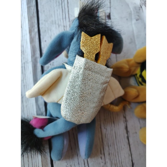 Disney Winnie The Pooh Plush Beanies Lot of 3 Valentine Love Pooh Eeyore Cupid - Picture 5 of 10